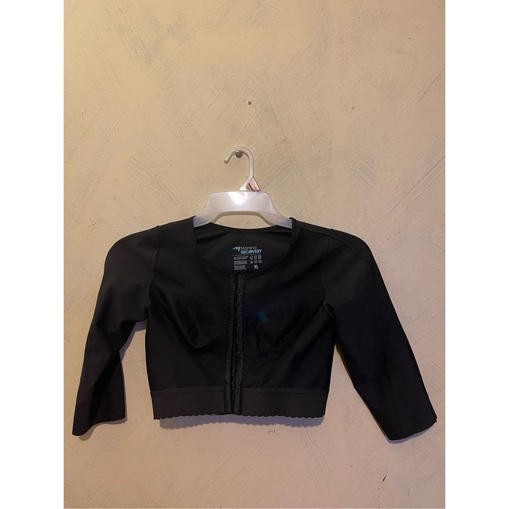 Marena RECOVERY Compression Bodysuit Top Shirt Long Sleeves Black XL after lipo